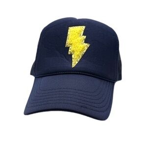 OTTO | Navy & Yellow Lightning Bolt Hat POSHFEST 2024 Exclusive Swag Trucker Hat